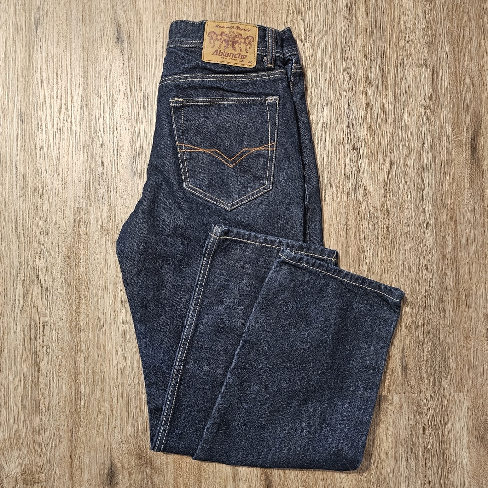 Ablanche Strait Leg 100% Cotton Jeans